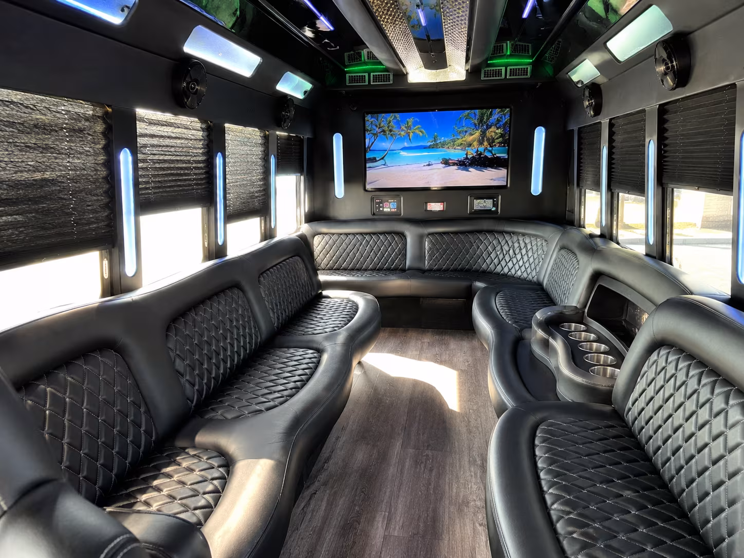 28 Passenger Party Bus Inside