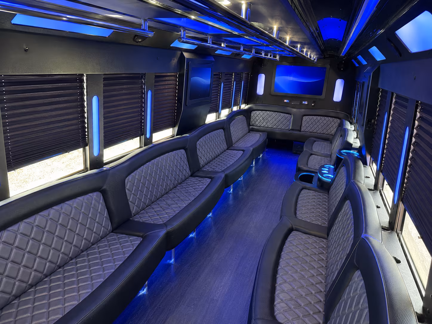 28 Passenger Party Bus Interior