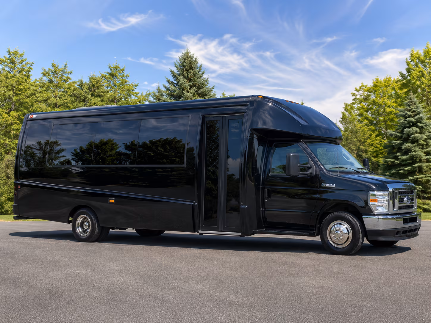 Mesa Corporate Transportation party bus exterior