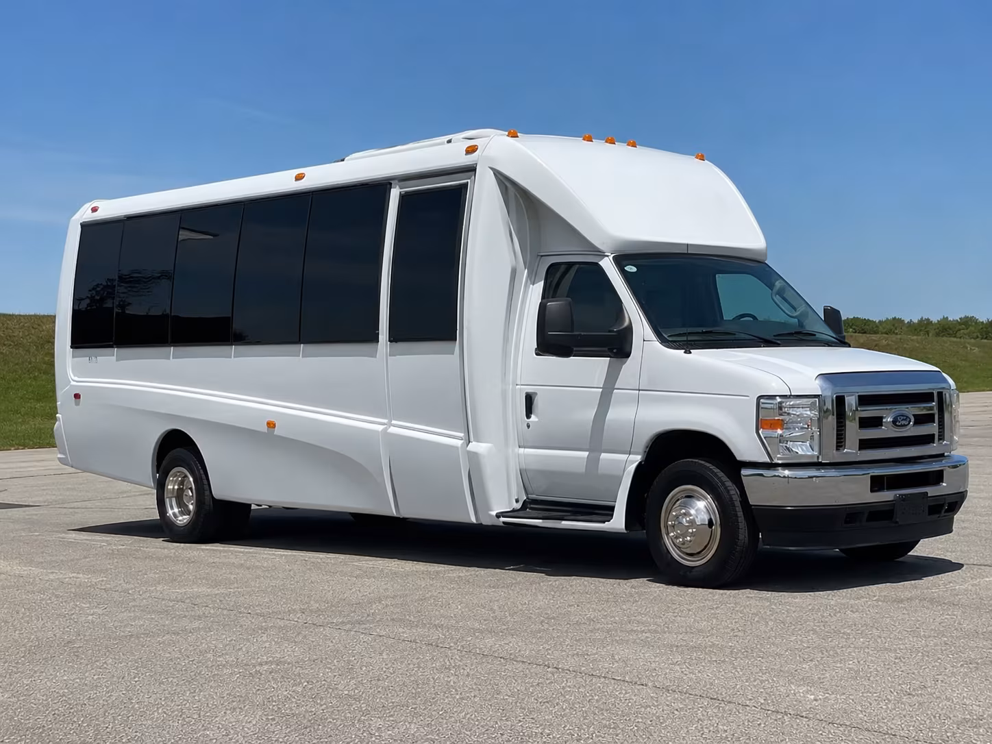 Mesa Private Event Transportation party bus exterior