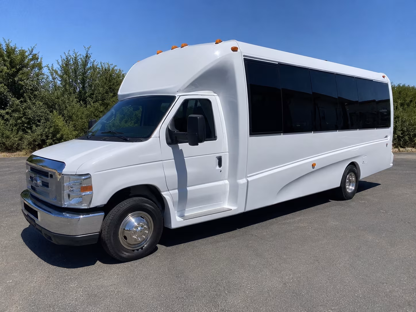 Mesa Private Event Transportation party bus exterior