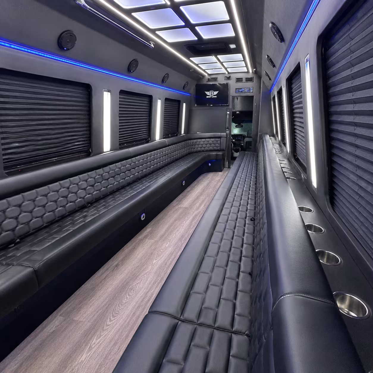 Mesa Prom & Homecoming Transportation party bus exterior