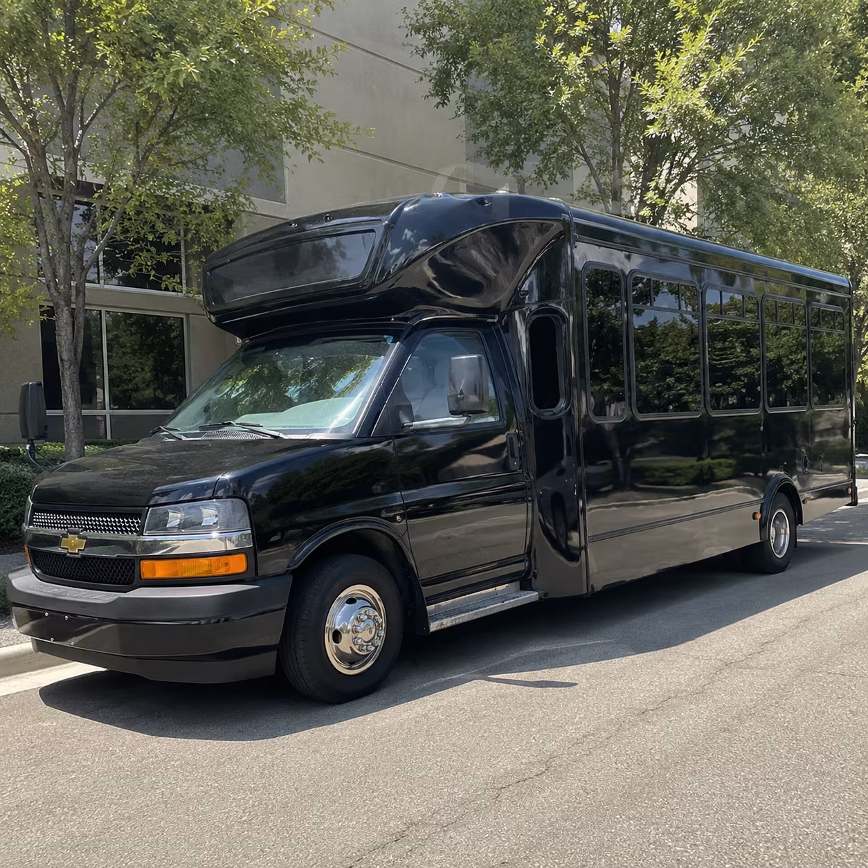 Mesa Prom & Homecoming Transportation party bus exterior