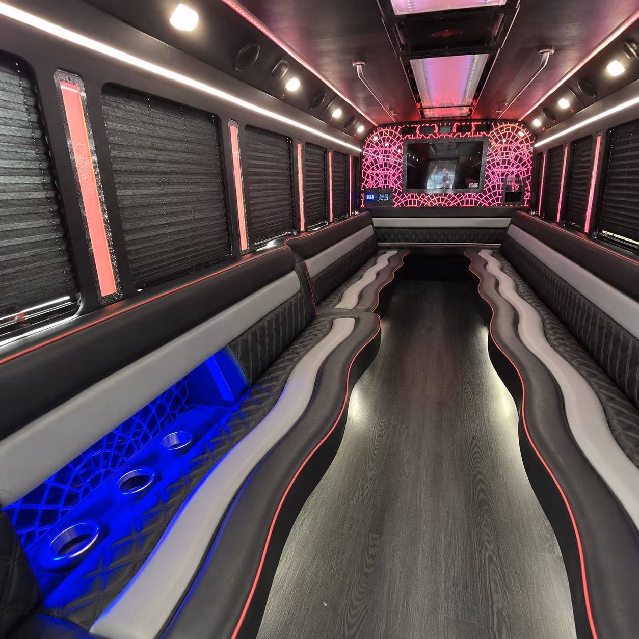 Mesa Prom & Homecoming Transportation party bus interior