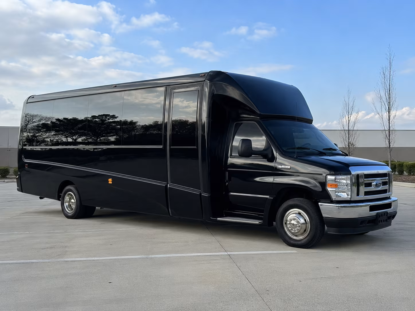 Mesa School Event Transportation party bus exterior