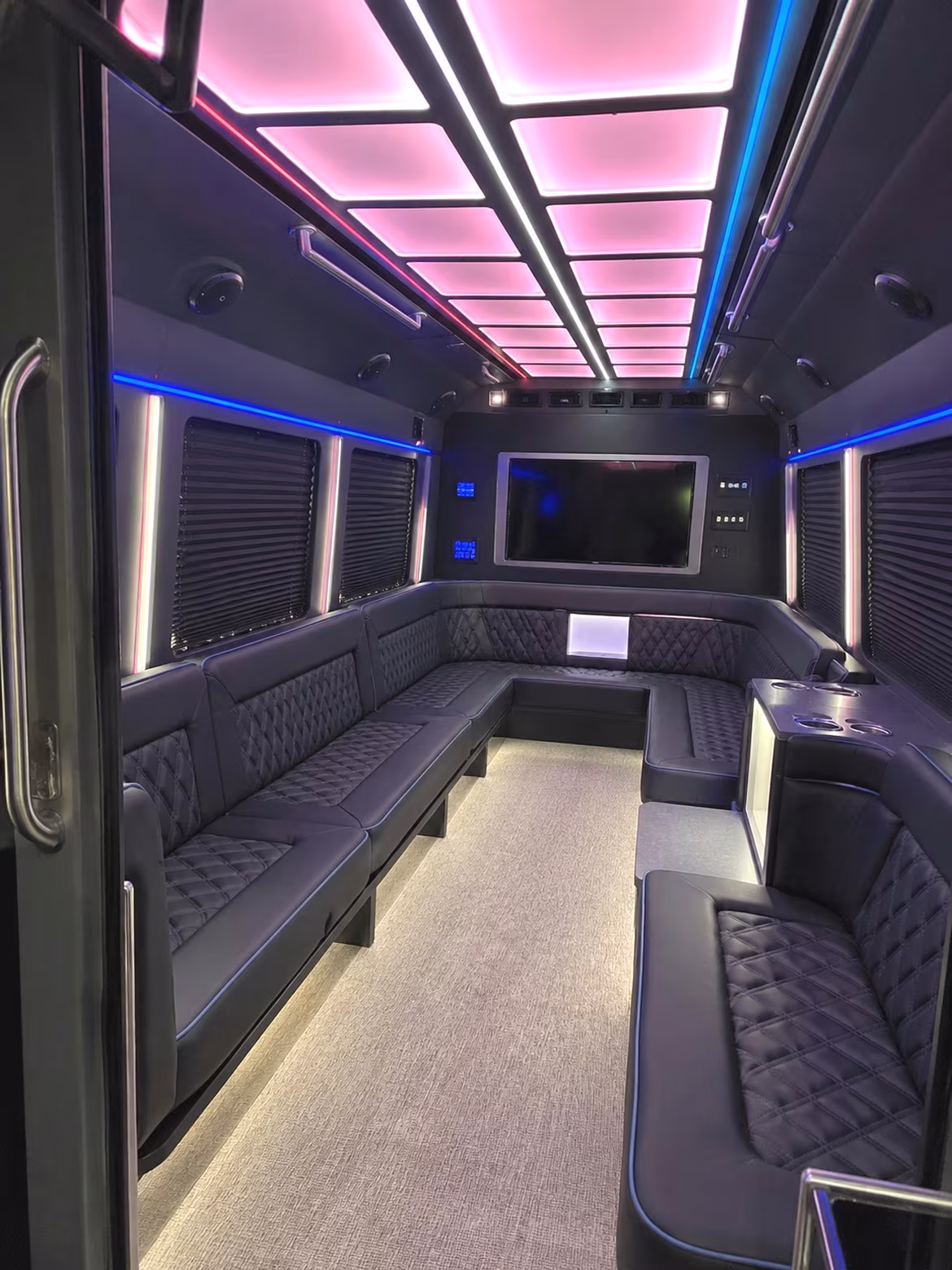 Mesa Sporting Event Transportation party bus interior