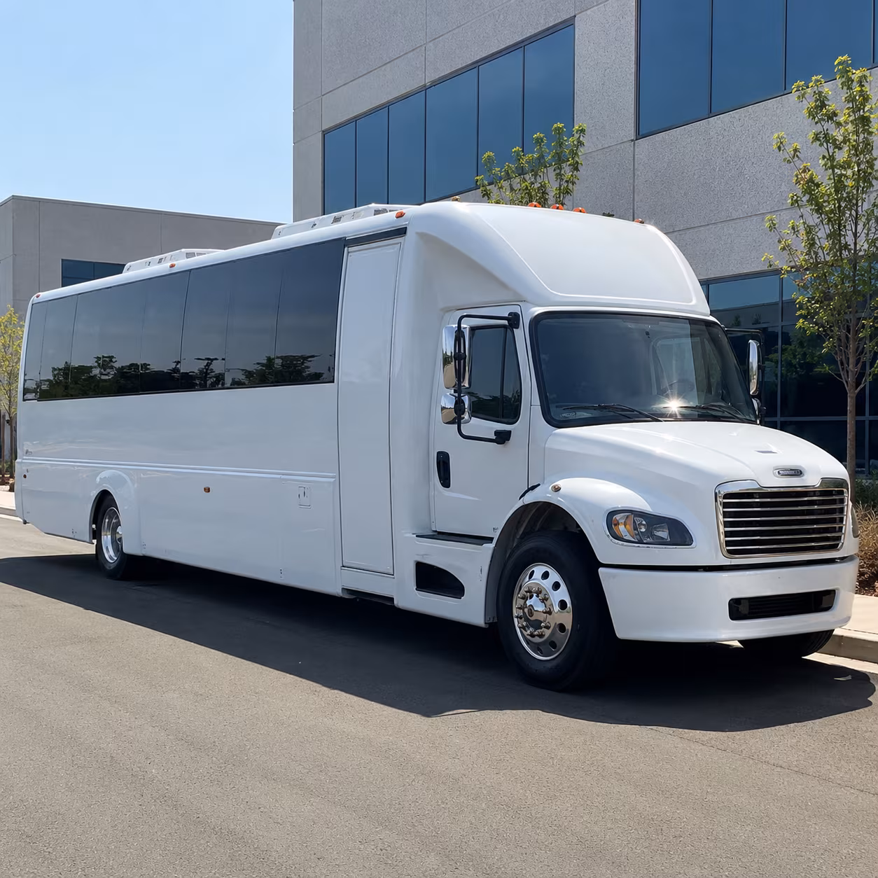 Mesa Wedding Transportation party bus exterior