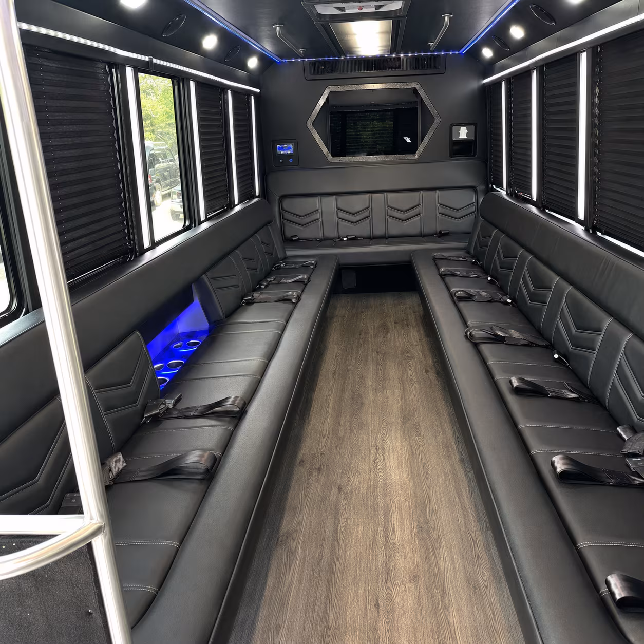 Mesa Wedding Transportation party bus exterior
