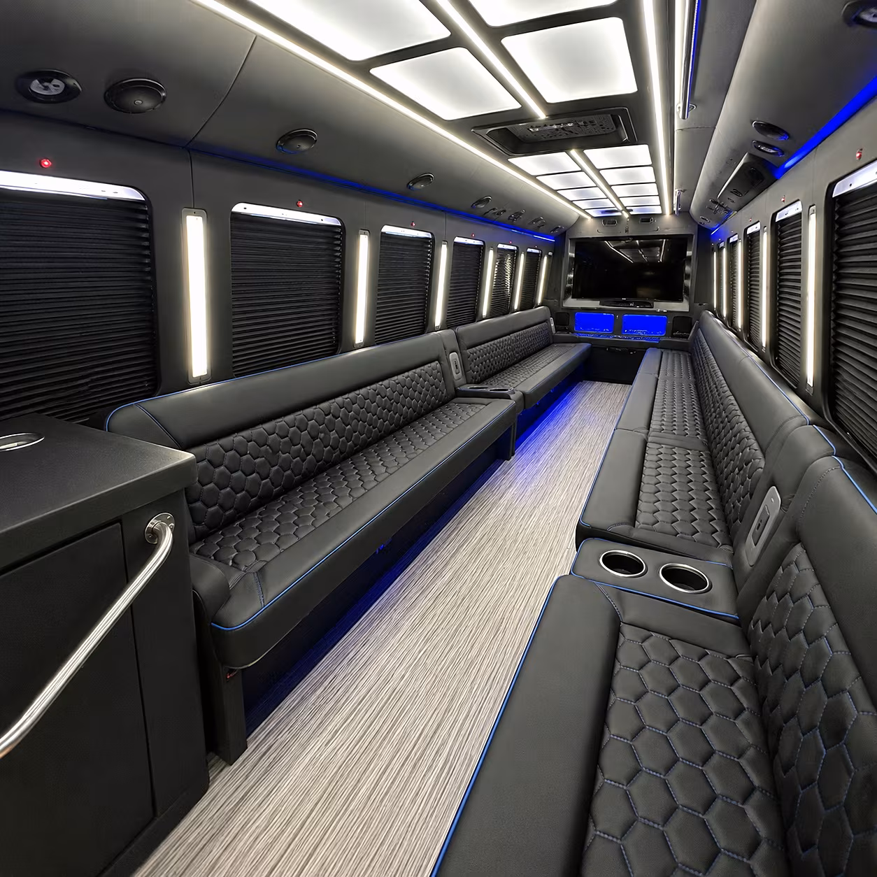 Mesa Wedding Transportation onboard seating