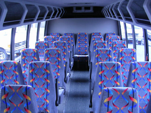 Gilbert 24 Passenger Mini Bus Interior
