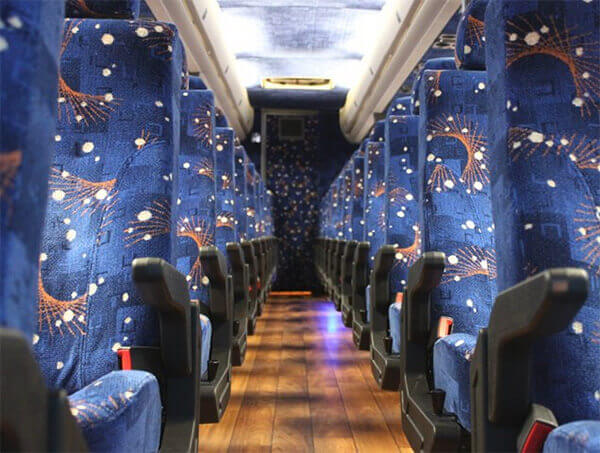 Tucson 50 passenger Charter Bus Interior