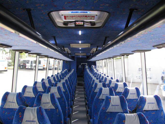 Tucson 56 Passenger Charter Bus Interior