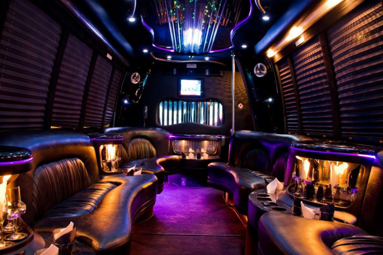Goodyear 22 Passenger Party Bus Interior