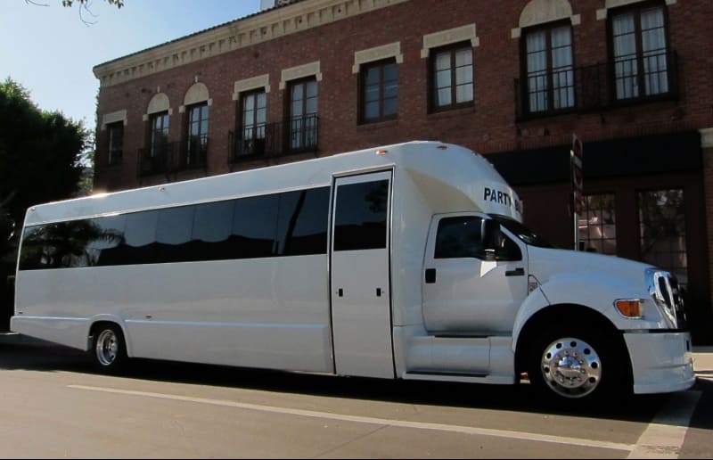 Goodyear 30 Passenger Party Bus White