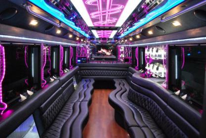 Goodyear 50 Passenger Party Bus Interior